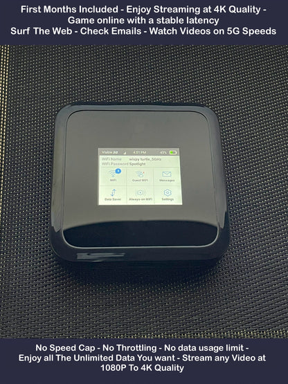 Netgear 5G Hotspot | Visible Wireless Unlimited Internet | 2 Free Months