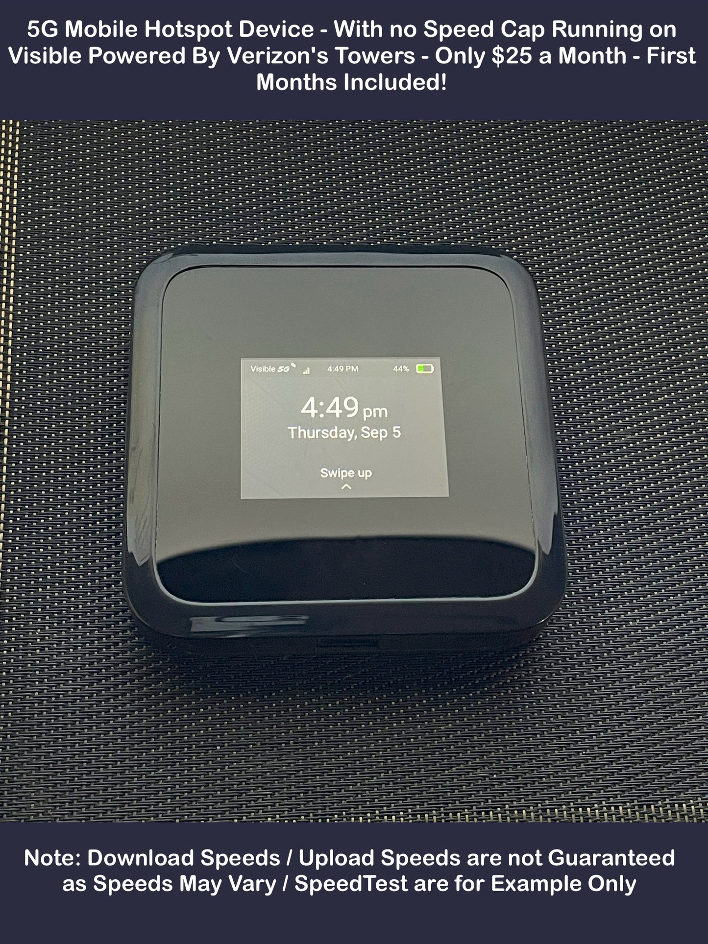 Netgear 5G Hotspot | Visible Wireless Unlimited Internet | 2 Free Months